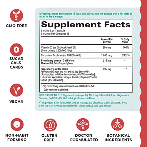 R3SET Stress Eating Daily Supplement Capsules – Apple Cinnamon – 28ct R3SET Au supplements