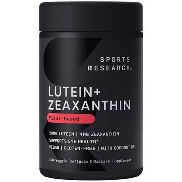 Sports Research Vegan Lutein + Zeaxanthin (20mg) with Organic Coconut Sports Research Au supplements