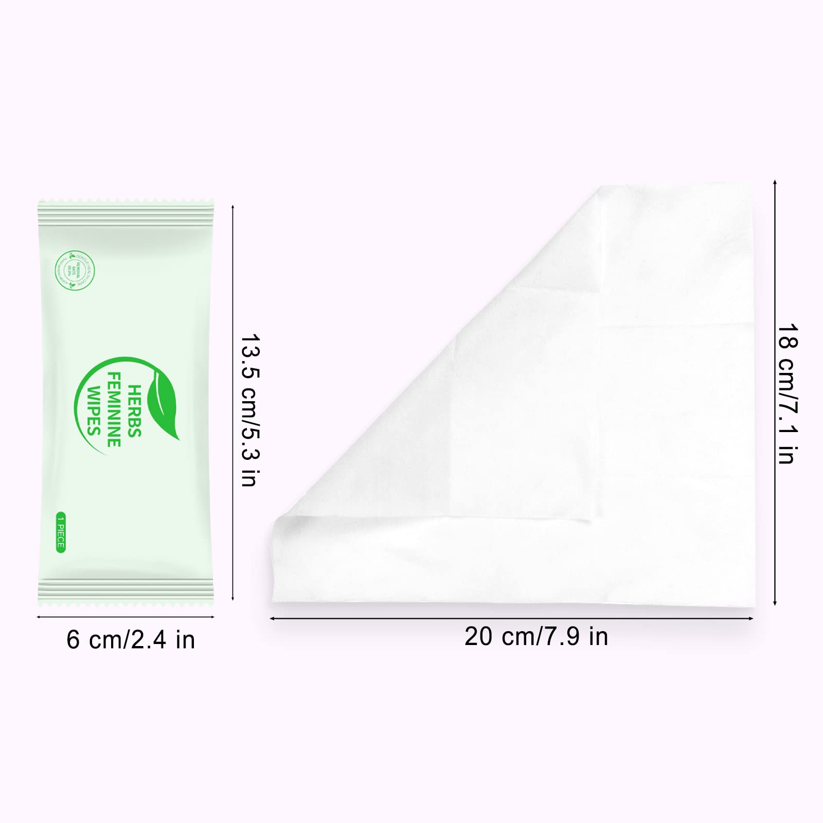 Hipruict Travel Feminine Hygiene Wipes,50 Count Intimate Wipes Feminine Care,Ph Balanced Hipruict Au supplements