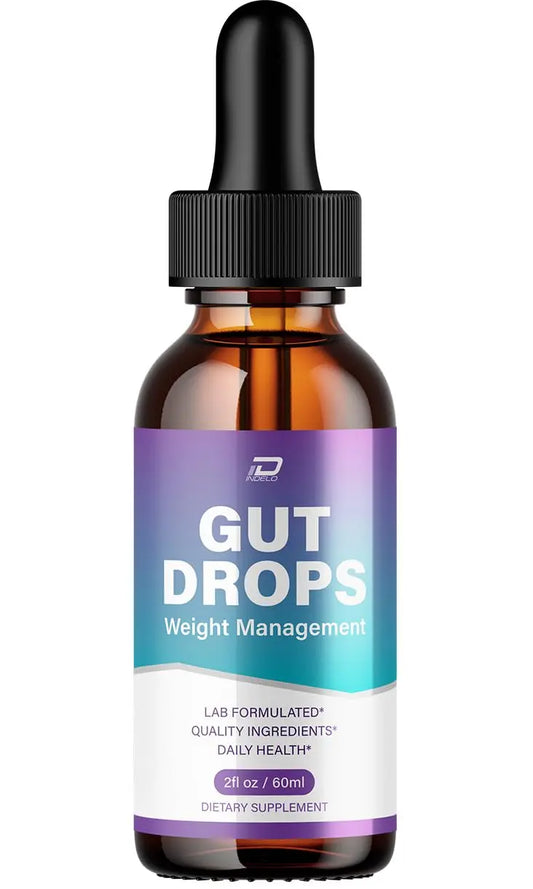 Indelo Gut Drops Healthy Formula – GutDrops All Natural Healthy Levels - Extra Strength Liquid, Reviews (1 Pack – 1 Month Supply) IndeloAu supplements