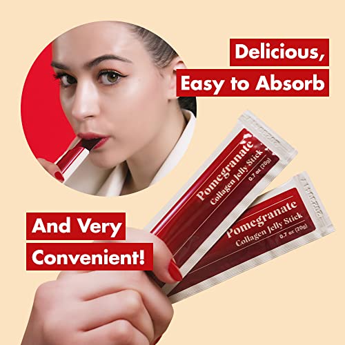 FRESHBELL Pomegranate Collagen Jelly Stick (20g x 30 sticks) Marine Collagen Peptide FreshbellAU supplements