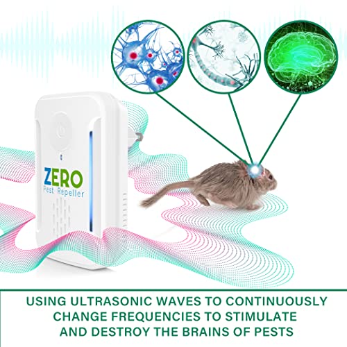 Ultrasonic Pest Repeller, Indoor Ultrasonic Repellent for Roach, Rodent ZEROPEST Au supplements