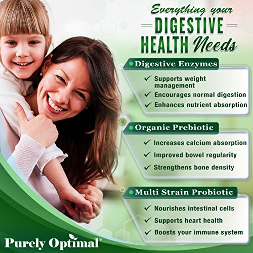 Purely Optimal Premium Digestive Enzymes Plus Prebiotics & Probiotics - for Better Digestio Purely Optimal Au supplements