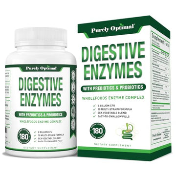 Purely Optimal Premium Digestive Enzymes Plus Prebiotics & Probiotics - for Better Digestio Purely Optimal Au supplements