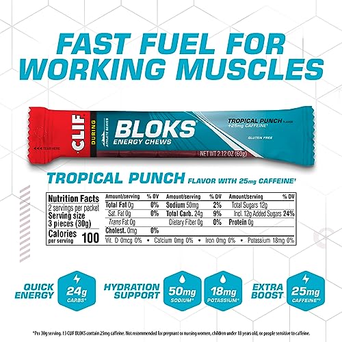 CLIF BLOKS - Energy Chews - Variety Pack - Non-GMO - Plant Based Clif Bar Au supplements