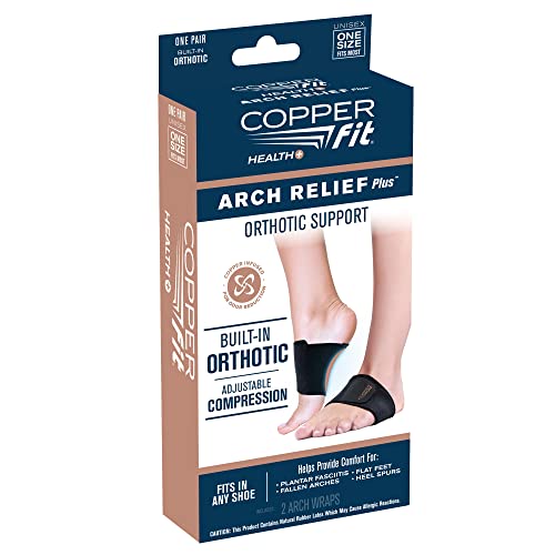 Copper Fit Health Unisex Arch Relief Plus with Built-In Orthotic (Pack of 12) Copper FitBuy Supplements Australia
