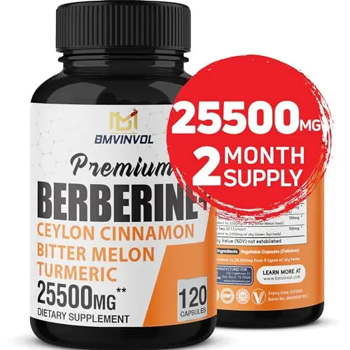 Berberine 𝟏𝟓𝟎𝟎𝟎𝐦𝐠 Ceylon Cinnamon 𝟏𝟎𝟎𝟎𝐦𝐠 Turmeric 𝟒𝟓𝟎𝟎𝐦𝐠 Green Tea 𝟐𝟎𝟎𝟎𝐦𝐠 BMVINVOLAU supplements
