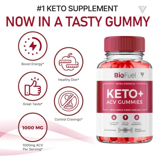 (2 Pack) Biofuel Keto ACV Gummies, Biofuel Keto ACV Gummies Advanced Weight Loss FyvusUS supplements