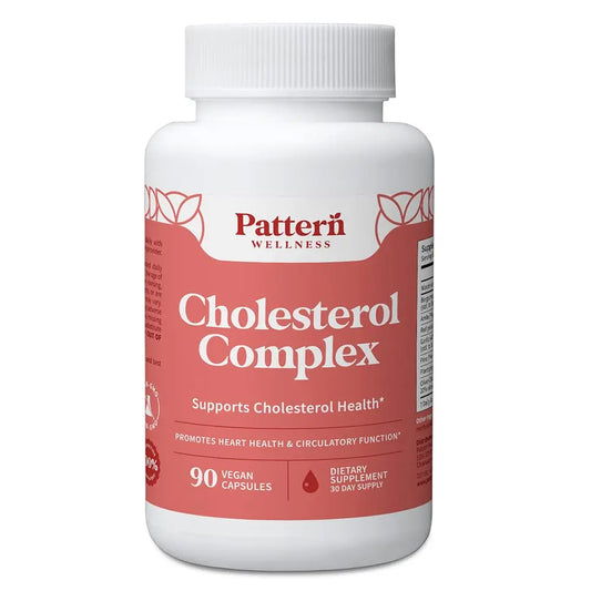 Pattern Wellness Cholesterol Complex Supplement – Supports Overall Well-Being – 3rd Party Lab Tested – 90 Vegan Capsules Pattern WellnessAU supplements