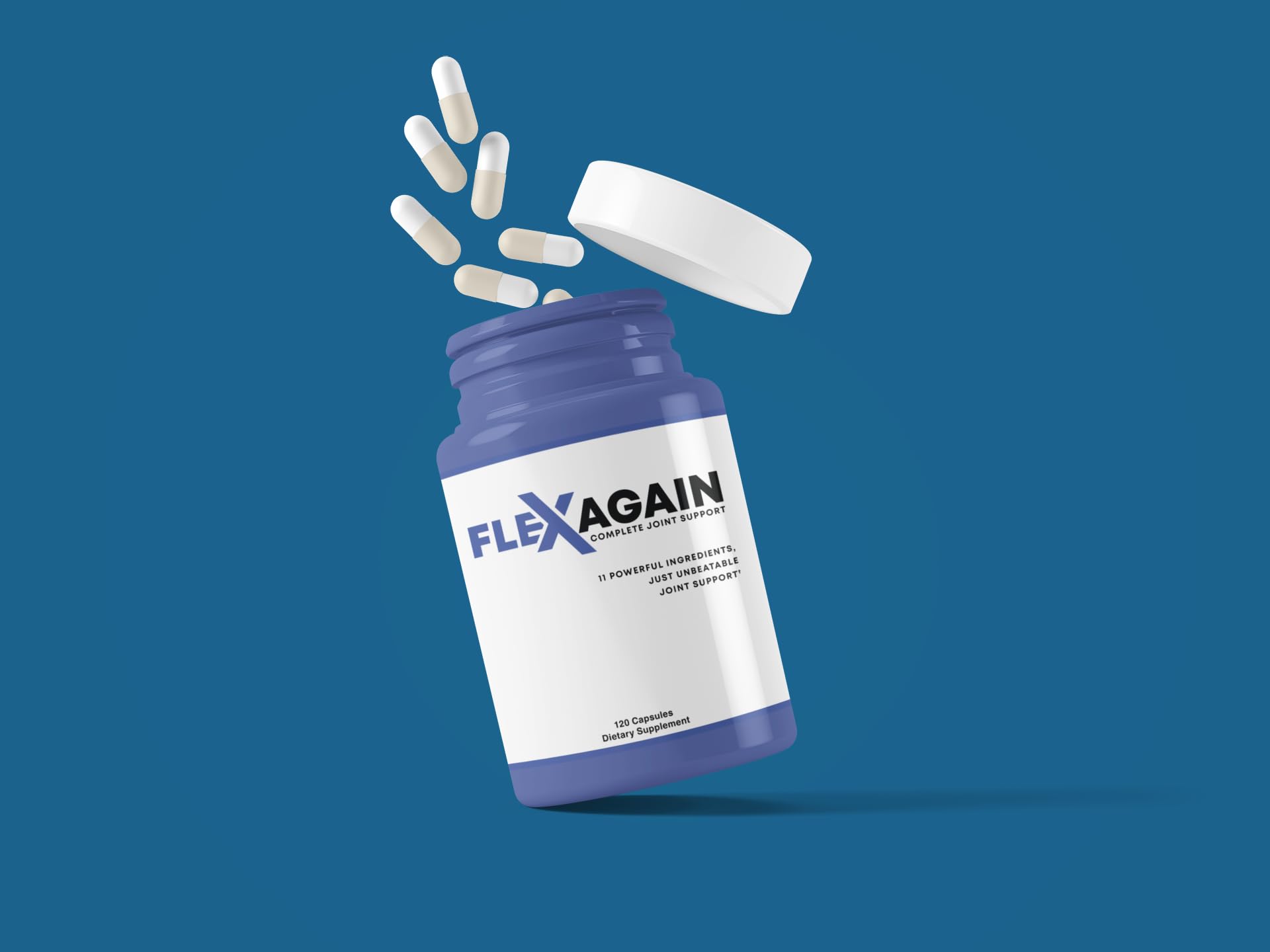 FlexAgain - Fully Comprehensive Joint Support - 120 Capsules - 1 Month Supply FlexAgain Au supplements