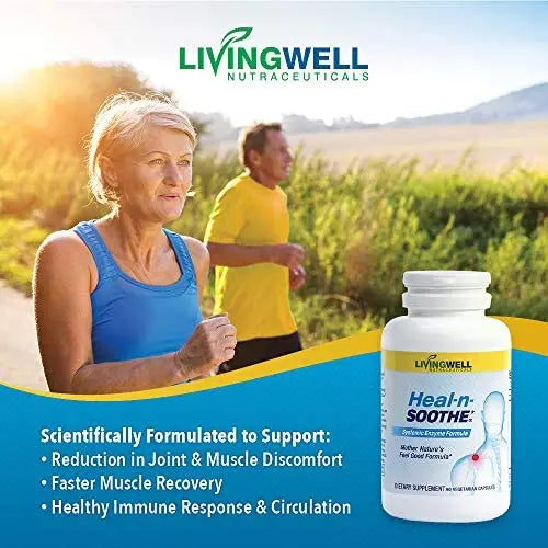 HEAL-N-SOOTHE & Sleepzyme Bundle - 60 Count - Natural Sleep Aid, Sleep Supplement HEAL-N-SOOTHEnz supplements