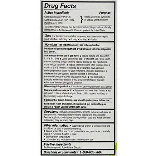 YeastGard Advanced Suppositories, 10-Count Boxes (Pack of 3) Yeastgard Advanced Au supplements