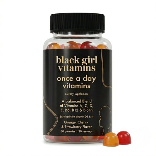 Black Girl Vitamins Once a Day - Womens Multivitamin Gummy - Vitamin A, B, C, E and Zinc. Multivitamin for Women, Immune Support. Vegan Black Girl VitaminsNZ supplements