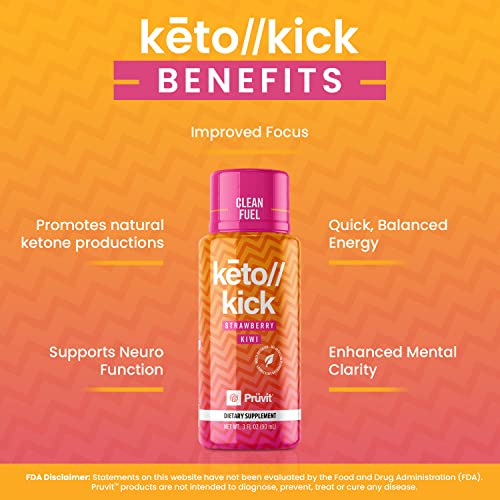 Pruvit Keto Kick Strawberry Kiwi Exogenous Ketones Exalt The Benefits of Natural Slim PRÜVITUS supplements