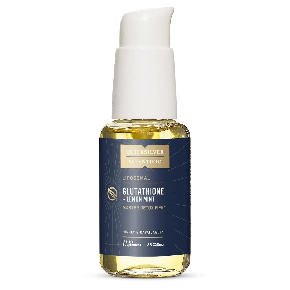 Quicksilver Scientific Liposomal Glutathione - Superior Absorption Oral Glutathione Supplement for Detox & Immune Support - Lemon Mint (1.7 fl oz) Quicksilver Scientific Au supplements