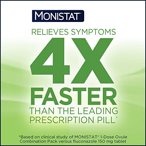 Monistat 3 Day Yeast Infection Treatment for Women, 3 Miconazole Suppository Inserts & External Monistat Au supplements