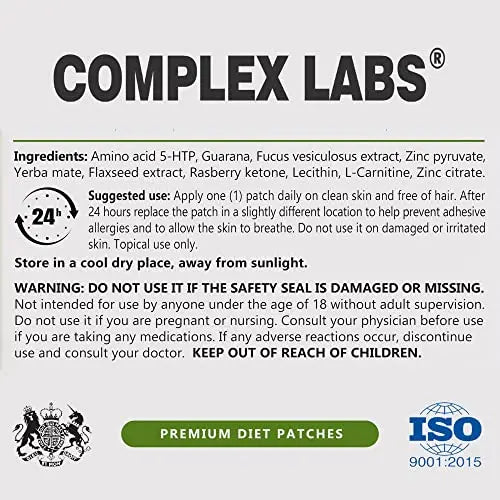 Herbal Patches - 100% Natural - Easy to Use - Wellness - for Men and Women - Super Discreet Complex Labs uk supplements