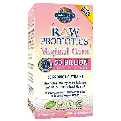RAW Probiotics Vaginal Care-50 Billion Garden of Life 30 VCaps Garden of LifeAU supplements