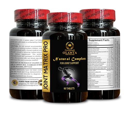 Joint Matrix PRO Natural Complex - Joint Support Supplement for Women, Support Joint Function and Mobility - 1 Bottle 90 Tablets OLANTA TRADE SOLUTION Au supplements