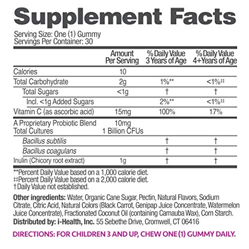 up4 Kids Probiotic Gummies, Digestive and Immune Support with Prebiotics and Vitamin C up4 Au supplements