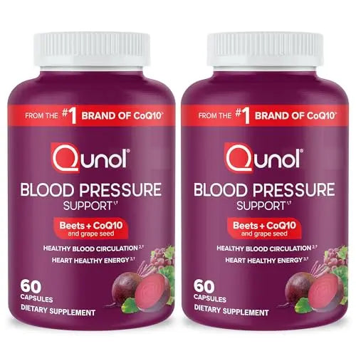 Qunol Beets Capsules for Blood Pressure Support, 3 in 1 Beets + CoQ10 + Grape Seed QunolAU supplements