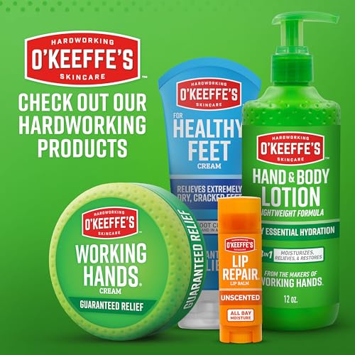 O'Keeffe's Lip Repair Unscented Lip Balm for Dry, Cracked Lips - Stick (3 Pack) - Moisturizer for Very Dry Lips O'Keeffe's Au supplements