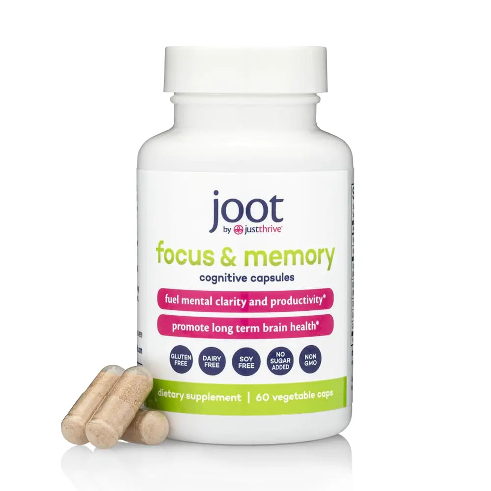 Just Thrive Focus & Memory Capsules – Nootropic Brain Supplement for Clarity, Concentration, Memory Support, & Energy – Citicoline, Lion’s Mane, Vitamins B12 & D3 Just Thrive Au supplements
