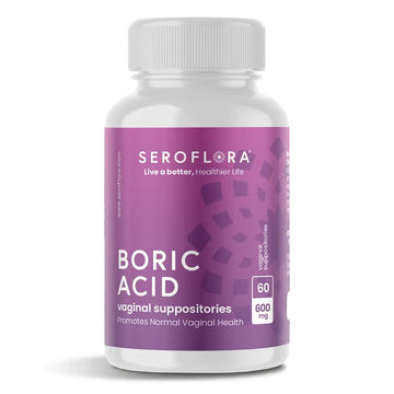 Seroflora Boric Acid 600mg Feminine Capsules, Feminine pH Support, Intimate Freshness for Women, Fast-Dissolving Capsules (60 Count) Seroflora Au supplements