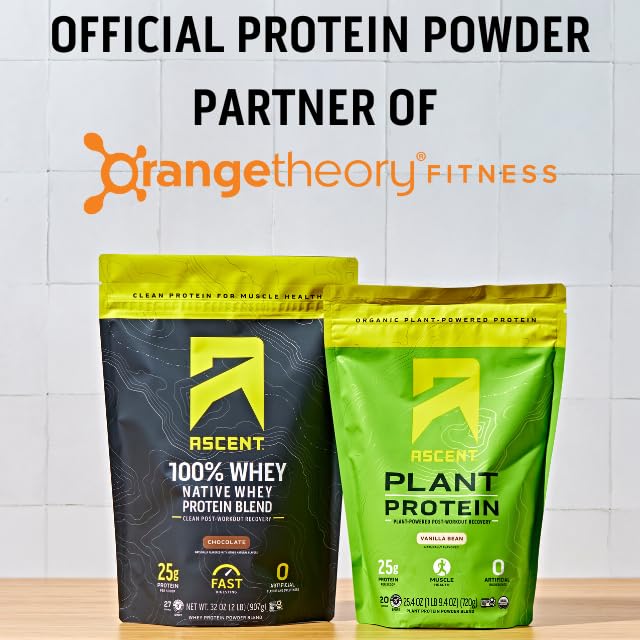 Ascent 100% Whey Protein Powder - Post Workout Whey Protein Isolate, Zero Artificial Ascent Au supplements
