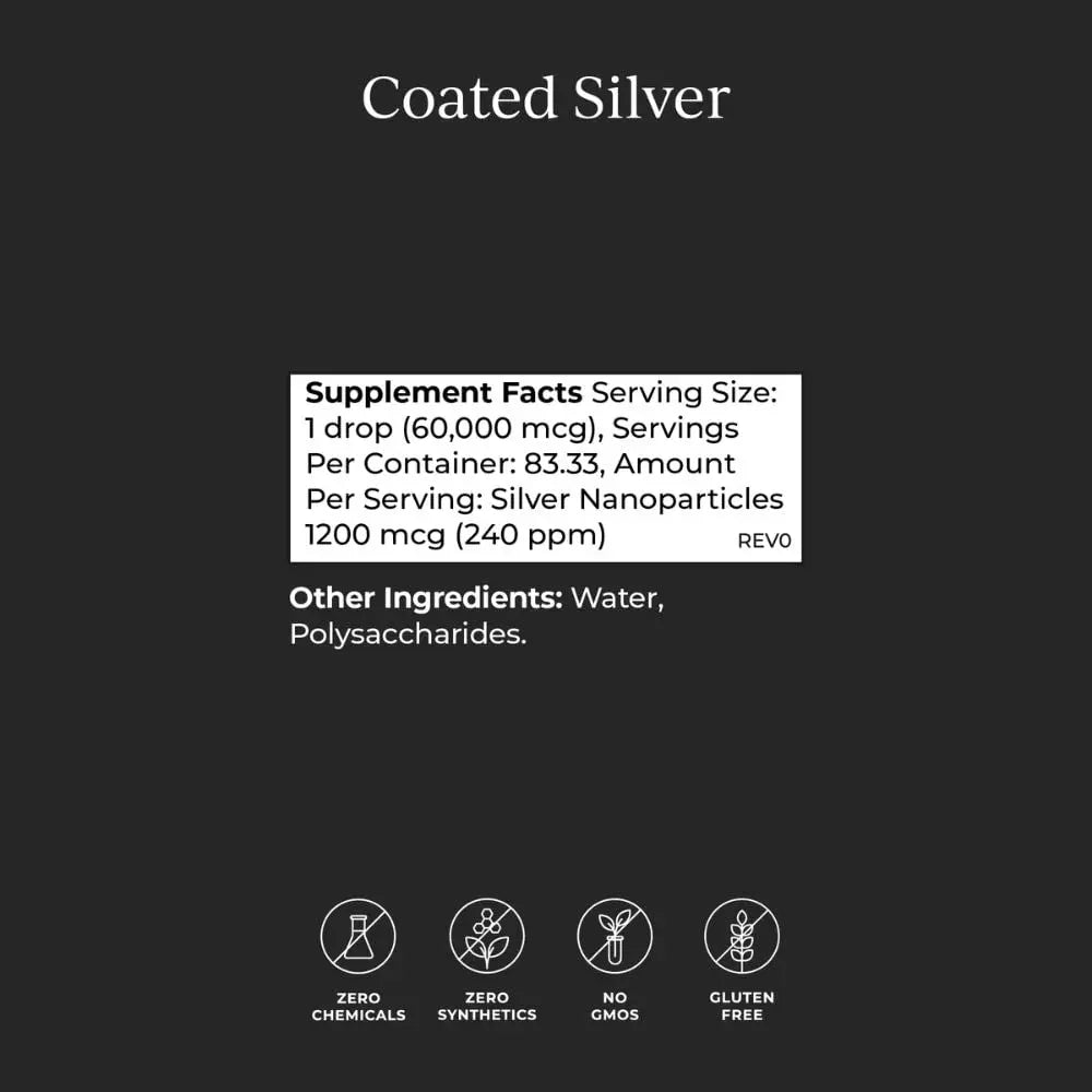 CYMBIOTIKA Colloidal Silver Liquid Supplement with Coated Silver, 20,000 PPM Mineral Concentrate, Immune Support Supplement for Adults, Easy to Use, 5 ml CYMBIOTIKA Au supplements