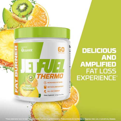 GAT SPORT JetFuel Tropic Thunderburst Thermo Powder for Fat Burning, ZumXR Caffeine GAT SPORT Au supplements