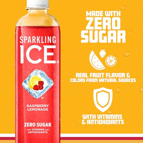 Sparkling Ice, Raspberry Lemonade Sparkling Water, Zero Sugar Flavored Water Sparkling Ice Au supplements