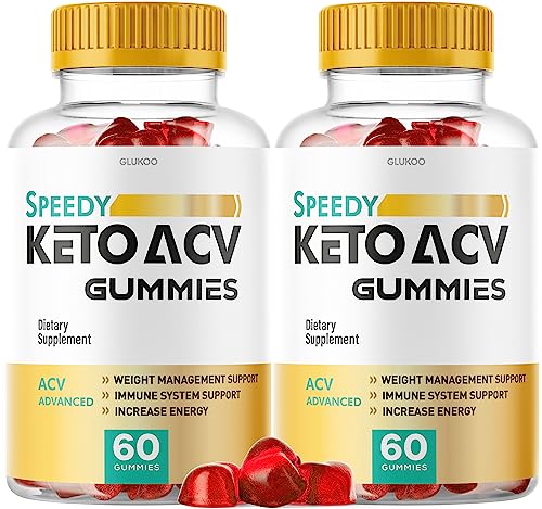(2 Pack) Speedy Keto ACV Gummies, Speedy ACV Gummies, Speedy Keto Gummies GlukooUS supplements