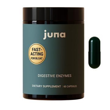Juna Digestive Enzymes + Probiotic — 3-in-1 Daily Gut Support for Bloat Relief, Smooth Digestion & Microbiome Balance | 15 Enzymes, 5 Probiotics, 8 Botanicals | Vegan, 3rd-Party Tested | 60 Capsules Juna Au supplements