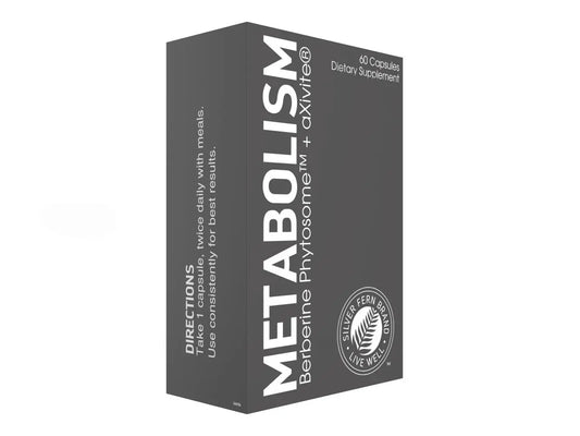 Silver Fern Brand Metabolism Supplement + Berberine Phytosome & aXivite – Supports Function & Wellness – 60 Capsules Silver FernAU supplements