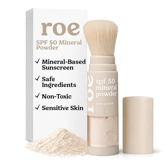 Roe Wellness- Kids SPF 50 Brush On Mineral Sunscreen Powder EWG, Reef-Friendly, Easy to Apply for Kids, Babies & Parents Roe WellnessUS supplements