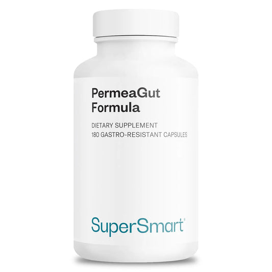 Supersmart PermeaGut Formula (High Potency) - with L-Glutamine, ButiShield Calcium Butyrate, Zinc-L-Carnosine - Gut Barrier Support | Vegan & Gluten Free - 180 Gastro-Resistant Capsules SupersmartAu supplements