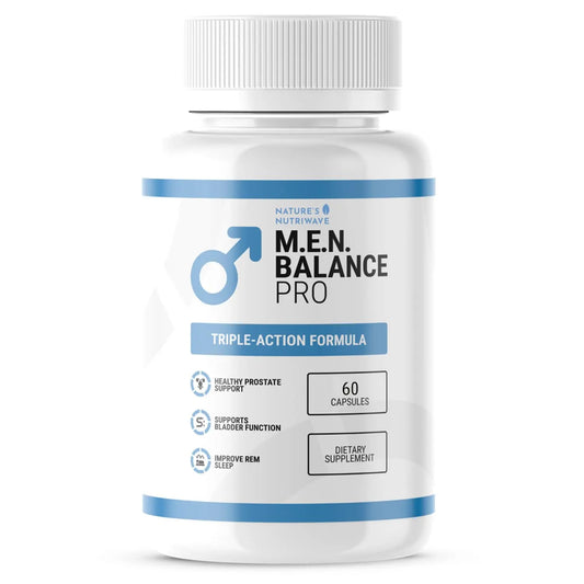 Men Balance Pro – Plant-Based Men’s Formula – Natural Capsules with Vitamins, Minerals & Botanical Extracts – Made in USA, Non-GMO, Vegetarian,GMP-Certified – 60 Capsules , 1 Month Supply Nature’s NutriWaveAU supplements