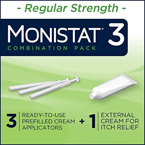 Monistat 3 Day Yeast Infection Treatment for Women, 3 Miconazole Pre-Filled Cream Applicators & External Monistat Au supplements