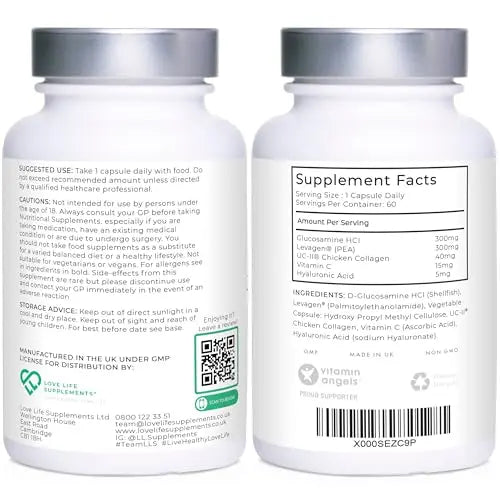 Love Life Supplements Joint Support with Levagen® (Palmitoylethanolamide) + UC-II® LOVE LIFE SUPPLEMENTSAU supplements