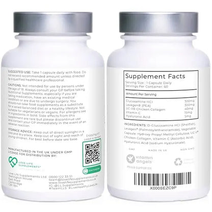 Love Life Supplements Joint Support with Levagen® (Palmitoylethanolamide) + UC-II® LOVE LIFE SUPPLEMENTSAU supplements