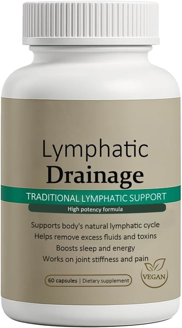 Megacephalus Lymphatic Drainage Capsules - New Maximum Potency Formula with Dandelion Extract, Cleavers Extract, Natural Ingredients, Vegan & Non-GMO, 60 Capsules (1) Megacephalus Au supplements