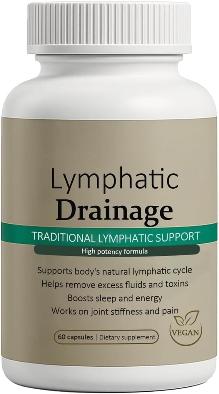 Megacephalus Lymphatic Drainage Capsules - New Maximum Potency Formula with Dandelion Extract, Cleavers Extract, Natural Ingredients, Vegan & Non-GMO, 60 Capsules (1) Megacephalus Au supplements