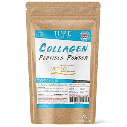 Collagen Peptides Powder - Grass Fed - Bovine - Types I & III - Clinically Studied Brand VERISOL® Time HealthAU supplements