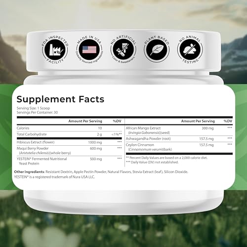 NATURES BLAST Shape Fusion® - GLP-1 Supplements with Ashwagandha, Hibiscus, Ceylon Cinnamon, Maqui Berry & African Mango Extract - Supports Healthy Habits, Energy & Body Balance - 30 Servings NATURES BLAST Au supplements