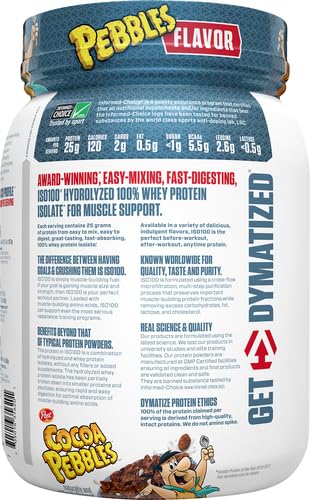 Dymatize ISO100 Hydrolyzed Protein Powder, 100% Whey Isolate Protein, 25g of Protein Dymatize Au supplements